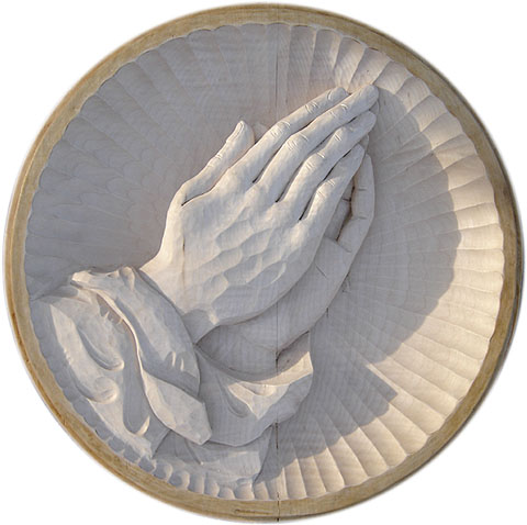 Drevorezba Modliace ruky
