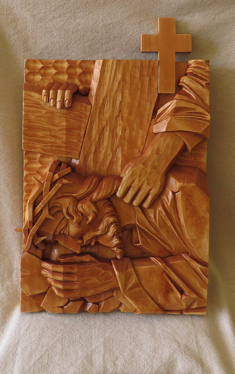 Vyrezávané krížové cesta z dreva
